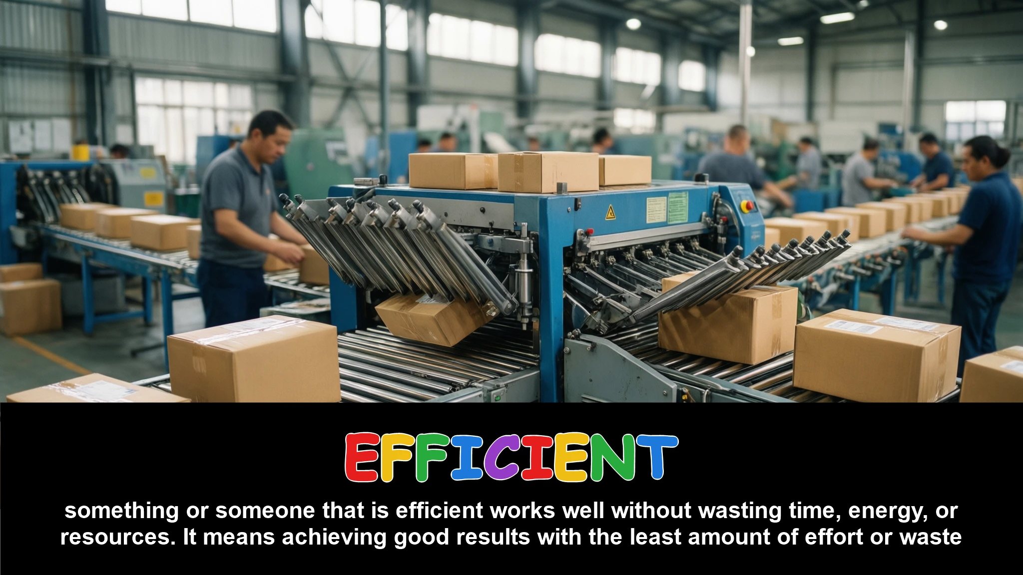 English Illustration for efficient